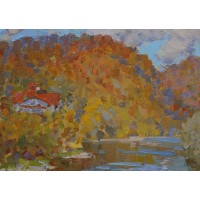 Goldener Herbst, 2018, Öl auf Leinwand, 50x70 cm
