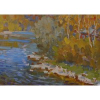Goldener Herbst, 2018, Öl auf Leinwand, 50x70 cm