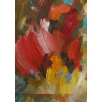 "Blumen", 2008, Öl auf Leinwand, 106x70 cm